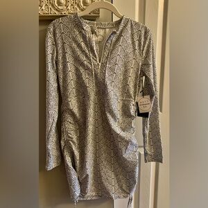 Mott50 Black & White Printed Swim Dress NWT - Small